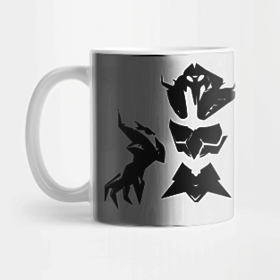 Inferno minimal silhouette white Mug